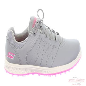 New Womens Golf Shoe Skechers Go Golf Pivot 6 Grey/Pink MSRP $80 123009 GYPK