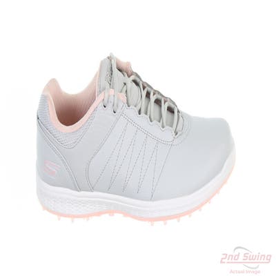 New Womens Golf Shoe Skechers Go Golf Pivot 7 Grey/Pink MSRP $80 123009 LGPK