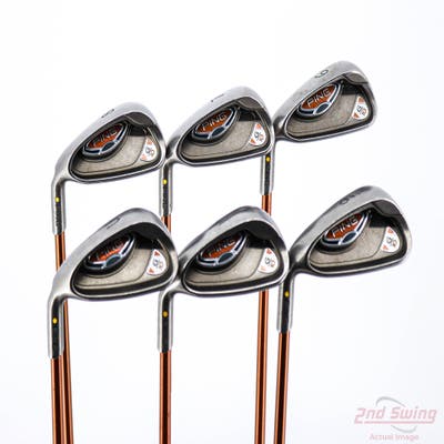 Ping G10 Iron Set 6-PW AW Ping TFC 129I Graphite Regular Left Handed Yellow Dot +1/4"