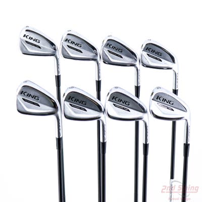 Cobra 2020 KING Forged Tec Iron Set 4-PW GW True Temper AMT Tour White Steel Stiff Right Handed +1"