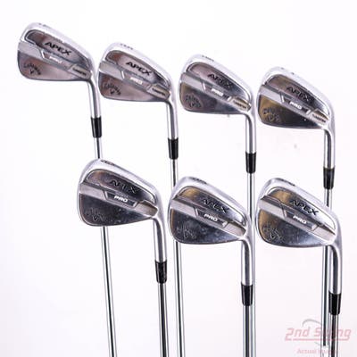 Callaway Apex Pro 21 Iron Set 4-PW True Temper Dynamic Gold X100 Steel X-Stiff Right Handed +1"