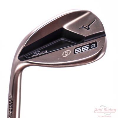 Mizuno S23 Copper Cobalt Wedge Sand SW 56° 10 Deg Bounce D Grind FST KBS Hi-Rev 2.0 Steel Wedge Flex Left Handed 35.5in