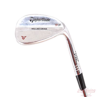 TaylorMade Milled Grind Satin Chrome Wedge Gap GW 52° 9 Deg Bounce SB True Temper Dynamic Gold Steel Wedge Flex Right Handed 36.0in