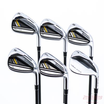 TaylorMade Rocketbladez Iron Set 6-PW AW TM Matrix RocketFuel 65 Graphite Regular Right Handed +1"