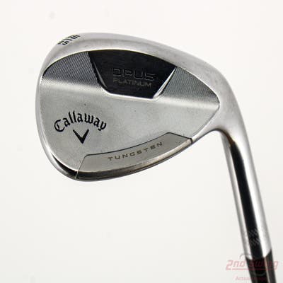 Callaway Opus Platinum Chrome Wedge Sand SW 56° 12 Deg Bounce S Grind Dynamic Gold Mid 115 Gunmetal Steel Wedge Flex Right Handed 35.25in