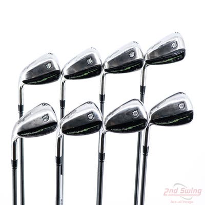 Wilson Staff Launch Pad 2 Iron Set 5-PW AW SW Project X EvenFlow Green 65 Graphite Regular Left Handed STD