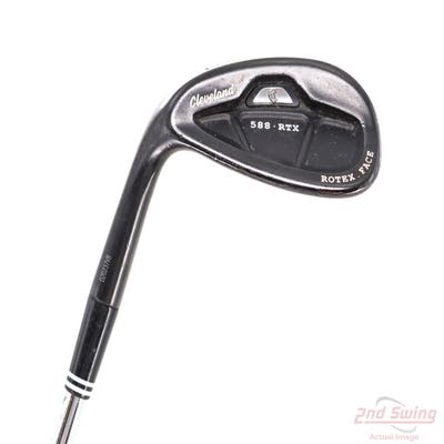 Cleveland 588 RTX 2.0 CB Black Satin Wedge Pitching Wedge PW 48° 8 Deg Bounce True Temper Dynamic Gold Steel Wedge Flex Left Handed 35.25in