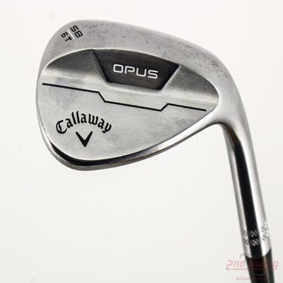 Callaway Opus Brushed Chrome Wedge Lob LW 58° 6 Deg Bounce T Grind Dynamic Gold Mid 115 Wedge Steel Wedge Flex Right Handed 35.0in