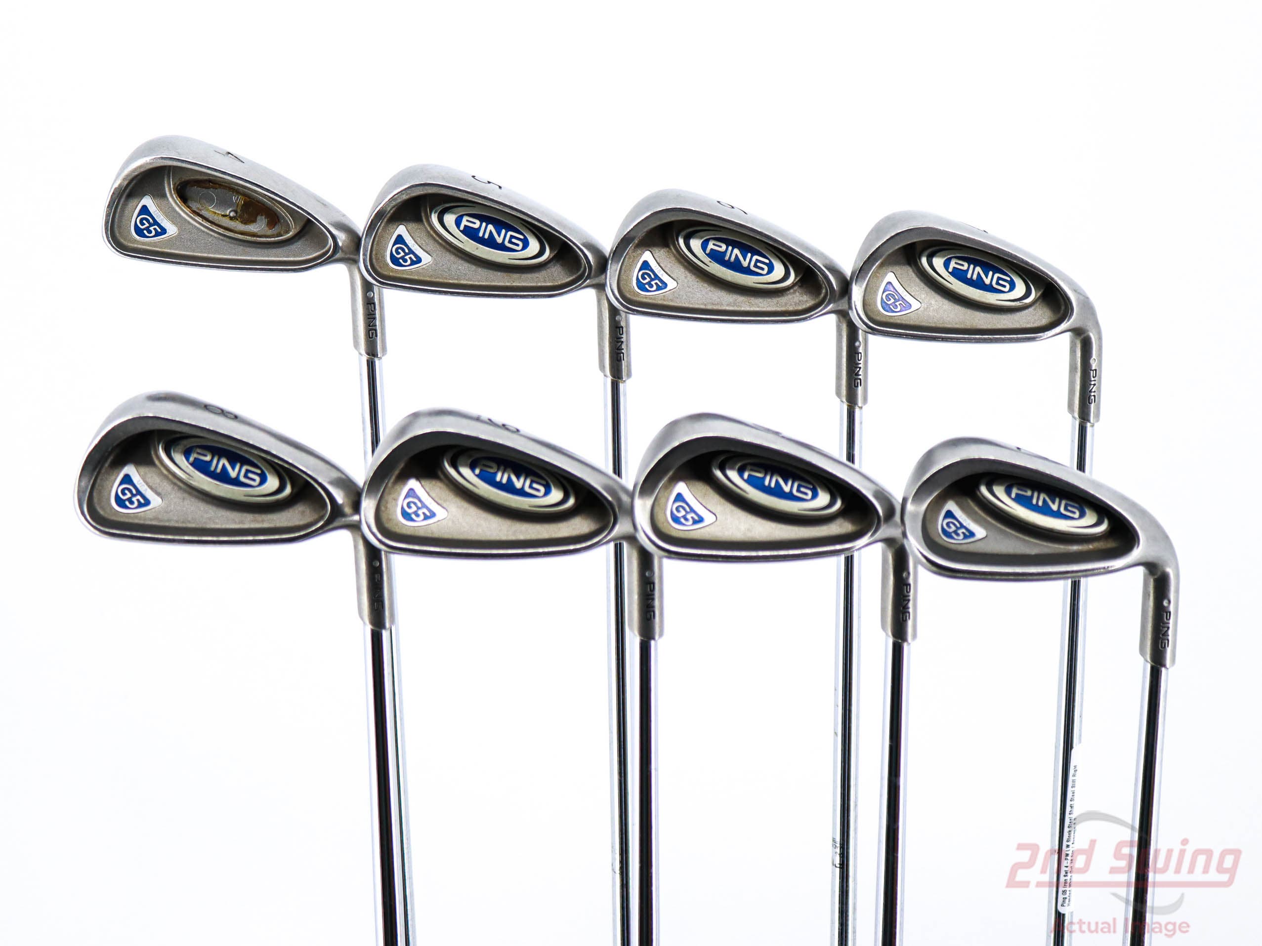 PING G5 White DOT top IRON SET 3-W GRAPHITE SHAFT STIFF FLEX