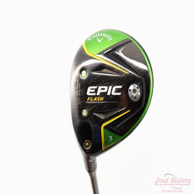 Callaway EPIC Flash Fairway Wood 3 Wood 3W 15° PX HZRDUS Smoke Black 70 Graphite Stiff Left Handed 43.0in