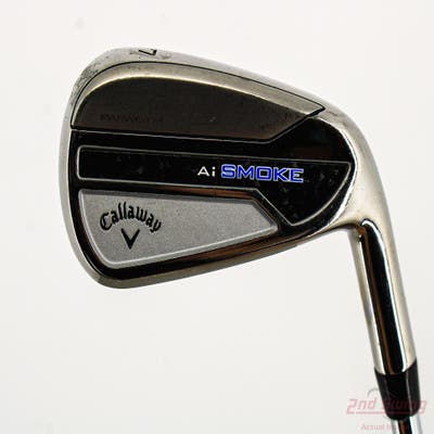 Callaway Paradym Ai Smoke Single Iron 7 Iron True Temper Elevate MPH 95 Steel Stiff Right Handed 37.25in