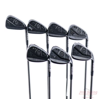 PXG 0311 XP GEN6 Double Black Iron Set 5-PW GW Aerotech SteelFiber i70 Graphite Regular Right Handed +1/4"