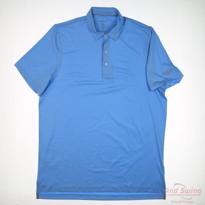 New W/ Logo Mens Johnnie-O Polo XX-Large XXL Blue MSRP $98