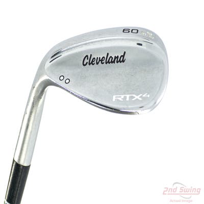 Cleveland RTX 4 Tour Satin Wedge Lob LW 60° 9 Deg Bounce Dynamic Gold Tour Issue S400 Steel Stiff Left Handed 35.0in