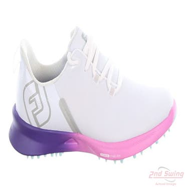 New Womens Golf Shoe Footjoy 2023 FJ Fuel Sport Medium 7 White/Pink MSRP $130