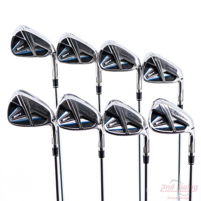 TaylorMade SIM MAX Iron Set 4-PW AW FST KBS MAX 85 Steel Stiff Right Handed +1 1/4"