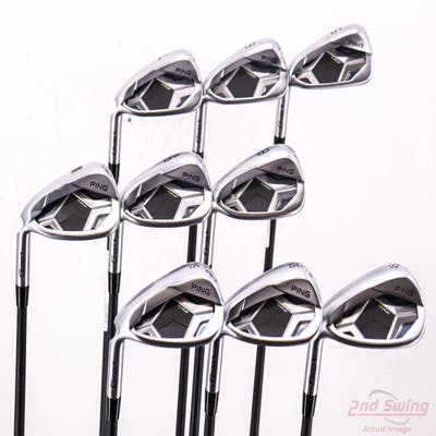 Ping G430 Iron Set 5-PW AW GW SW ALTA CB Black Graphite Regular Left Handed Black Dot +1/4"