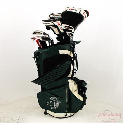 Complete Set of Men's Callaway TaylorMade Cleveland Ping Golf Clubs + Callaway Stand Bag - Right Handed