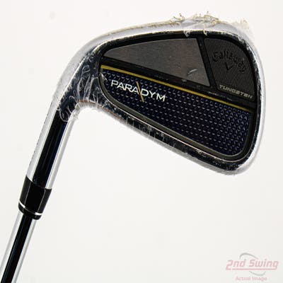 Mint Callaway Paradym Single Iron 7 Iron True Temper Elevate MPH 95 Steel Regular Left Handed 37.5in