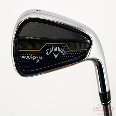 Callaway Paradym X Single Iron 7 Iron PX HZRDUS Silver Gen4 65 Graphite Regular Right Handed 37.5in