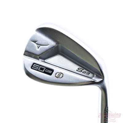 Mizuno S23 Satin Chrome Wedge Gap GW 50° 8 Deg Bounce S Grind FST KBS Hi-Rev 2.0 115 Steel Wedge Flex Right Handed 35.75in