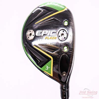 Callaway EPIC Flash Sub Zero Fairway Wood 3+ Wood 13.5° PX HZRDUS Smoke Black 70 Graphite Stiff Right Handed 43.25in