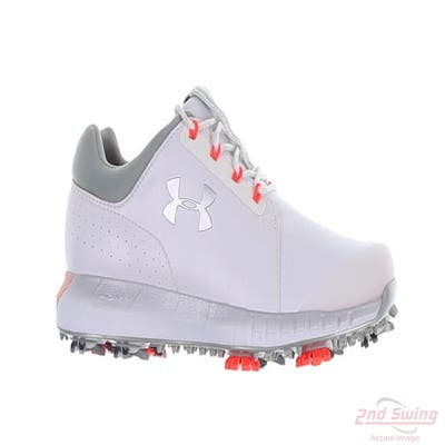 New Womens Golf Shoe Under Armour UA HOVR Drive Clarino 6 White MSRP $140 3022765-100