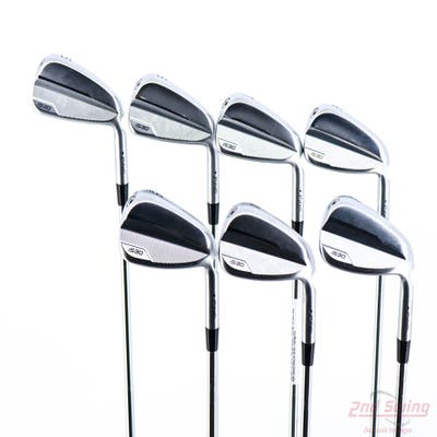 Ping i530 Iron Set 5-PW AW Dynamic Gold Mid 100 Steel Stiff Right Handed Black Dot 38.5in