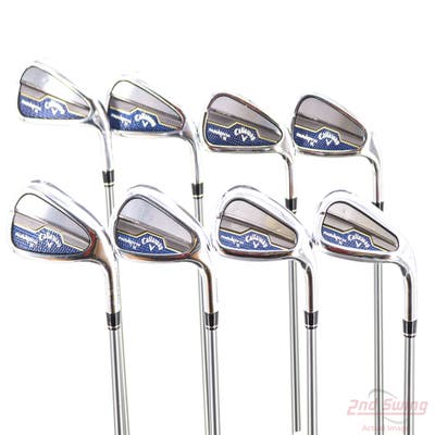 Callaway Paradym X Iron Set 5-PW AW SW PX HZRDUS Silver Gen4 65 Graphite Regular Right Handed +1"