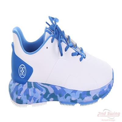 New Mens Golf Shoe G-Fore MG4 Plus 8.5 White/Blue MSRP $185 G4MA23EF30