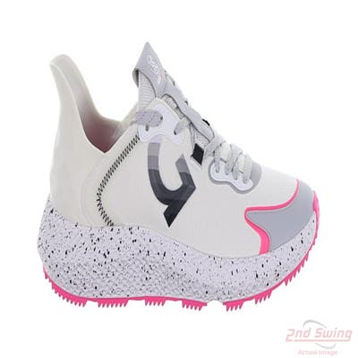 New Mens Golf Shoe G-Fore MG4X2 Cross Trainer 9.5 White/Pink/Grey MSRP $225 GMF000044