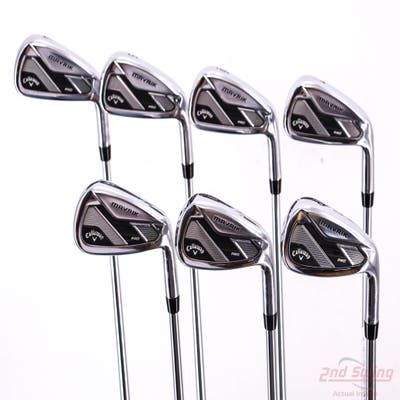 Callaway Mavrik Pro Iron Set 4-PW Project X 6.5 Steel X-Stiff Right Handed +1"