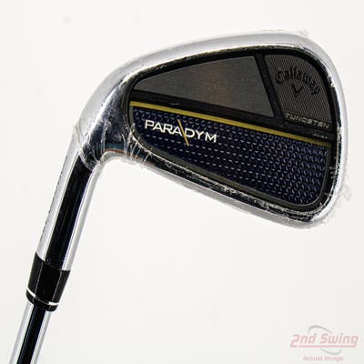 Mint Callaway Paradym Single Iron 7 Iron True Temper Elevate MPH 95 Steel Regular Left Handed 37.5in