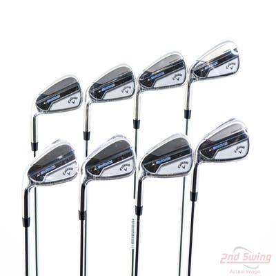 Mint Callaway Paradym Ai Smoke Iron Set 4-PW GW True Temper Elevate MPH 95 Steel Stiff Left Handed +1/4"