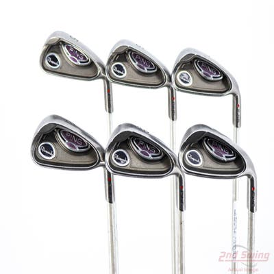 Ping Rhapsody Iron Set 5-PW Ping ULT 129I Ladies Graphite Ladies Right Handed Red dot +1/4"