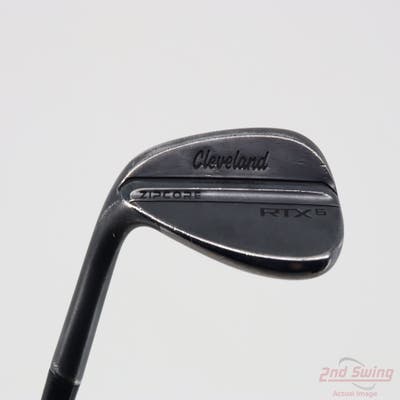 Cleveland RTX 6 ZipCore Black Satin Wedge Gap GW 50° 10 Deg Bounce Mid Dynamic Gold Spinner TI Steel Wedge Flex Left Handed 35.75in