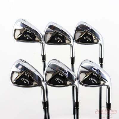 Callaway Apex DCB 21 Iron Set 6-PW AW UST Mamiya Recoil 65 Dart Graphite Senior Right Handed 37.5in