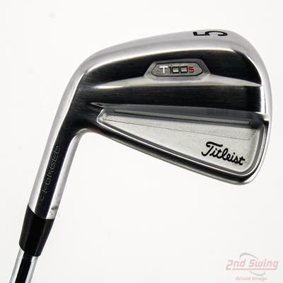 Mint Titleist 2021 T100S Single Iron 5 Iron FST KBS Tour FLT Steel Stiff Left Handed 38.0in