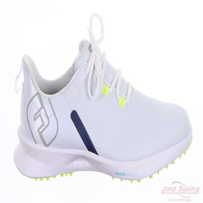 New Mens Golf Shoe Footjoy 2024 Fuel Sport Medium 9 White Neon MSRP $130 55453