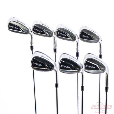 TaylorMade Stealth HD Iron Set 5-PW AW FST KBS MAX 85 MT Steel Regular Right Handed 38.5in