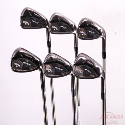 Callaway Apex Black Iron Set 6-PW AW UST Mamiya Recoil ZT9 F4 Graphite Stiff Right Handed -1/4"