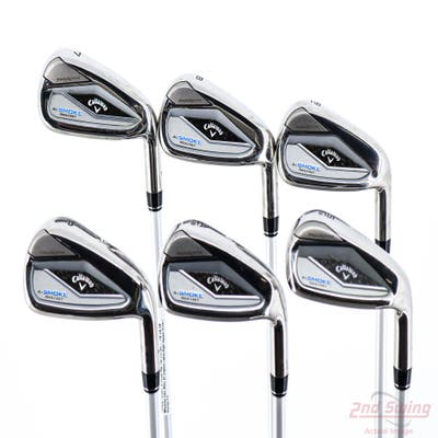 Callaway Paradym Ai Smoke Max Fast Iron Set 7-PW GW SW Mitsubishi Eldio White 40 Graphite Ladies Right Handed -1"