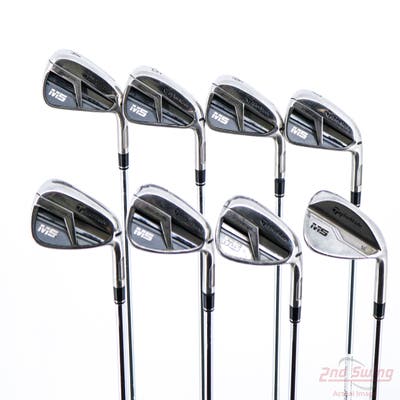 TaylorMade M5 Iron Set 4-PW AW Stock Steel Shaft Steel Stiff Right Handed -1/2"