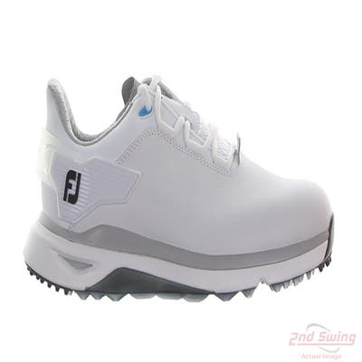 New Mens Golf Shoe Footjoy Pro/SLX Medium 9.5 White/Shadow White/Silver Grey MSRP $220 56912