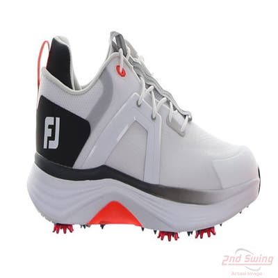 New Mens Golf Shoe Footjoy 2023 Hyperflex Medium 9.5 White/Black/Gray MSRP $170 55469