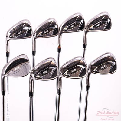 TaylorMade M3 Iron Set 4-PW AW True Temper XP 100 Steel Stiff Left Handed +1 1/4"