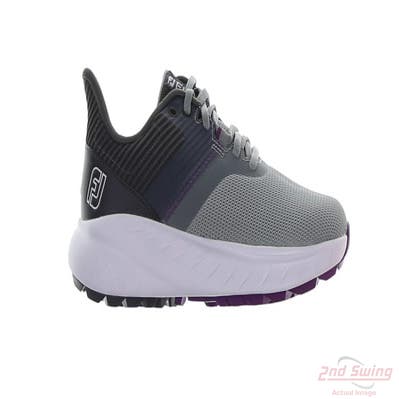 New Womens Golf Shoe Footjoy FJ Flex Medium 7 Gray/Purple MSRP $90 95721