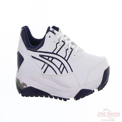 New Mens Golf Shoe Asics Gel-Preshot 8 White/Navy MSRP $120 1111A210-100