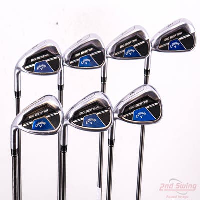 Callaway Big Bertha B21 Iron Set 6-PW AW SW Aldila 2023 Synergy Blue 50 Graphite Senior Left Handed STD