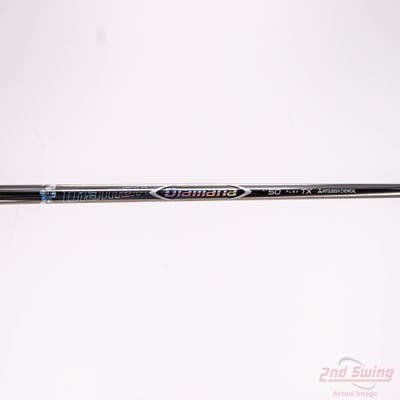 Used W/ Titleist Adapter Mitsubishi Rayon Diamana ZF-Series 50g Driver Shaft Tour X-Stiff 44.75in